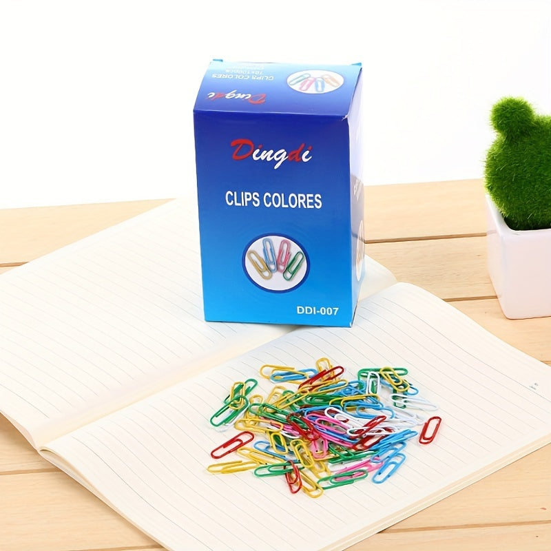 70pcs Colorful Paper Clips for Office Stationery