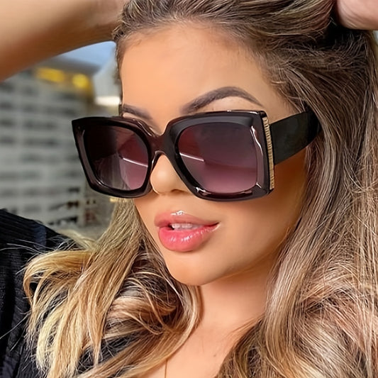 Oversized Square Sunglasses UV400 Anti Glare Men Women Casual Driving Beach