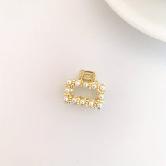 Small Hair Claw Rhinestone Clip, Multiple Pattern Grab