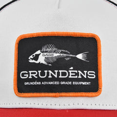 Breathable Fish Bone Embroidered Trucker Cap
