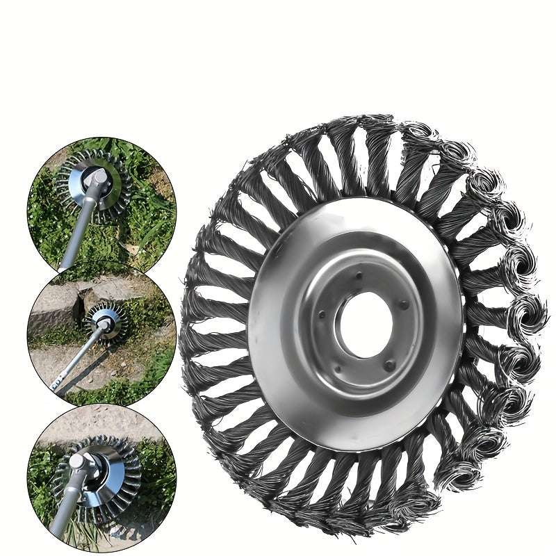Lawn Trimmer Head Steel Wire Wheel Brush Replacement Part