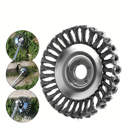 Lawn Trimmer Head Steel Wire Wheel Brush Replacement Part