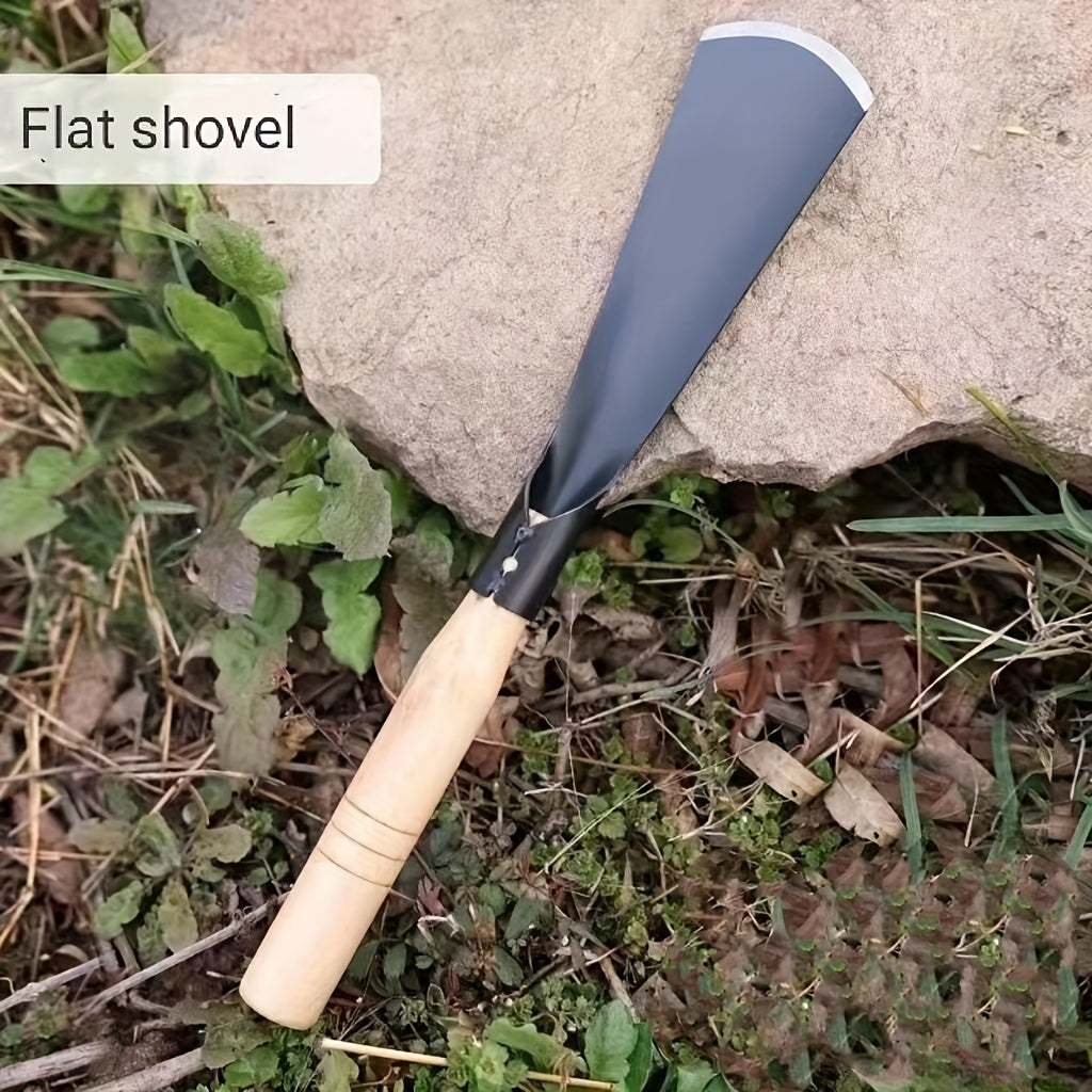 Gardening Shovel with Wooden Handle Rust Resistant