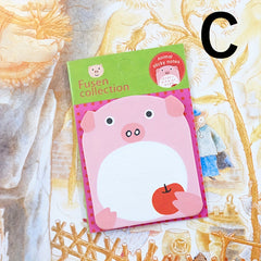 Animal Shape Sticky Notes Tearable Stick On Memo Book 1pc