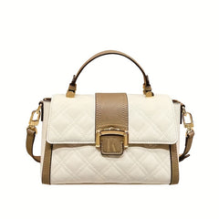 Quilted Crossbody Bag Retro Leather Shoulder Bag Classic Handbag
