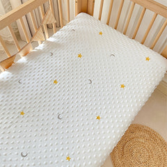 Boobee Ultra Soft Knitted Polyester Fitted Crib Sheet Animal Print