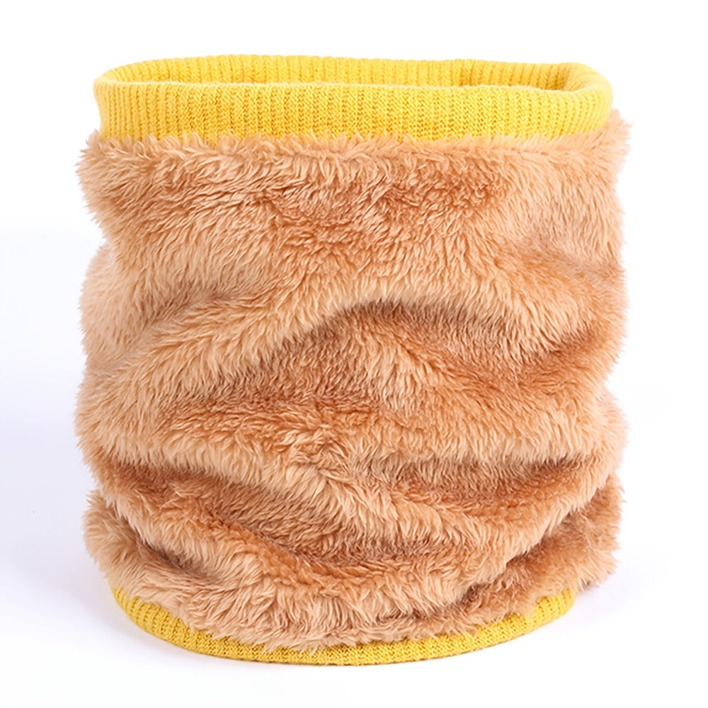 Men's Double Layer Velvet Thickened Winter Scarf