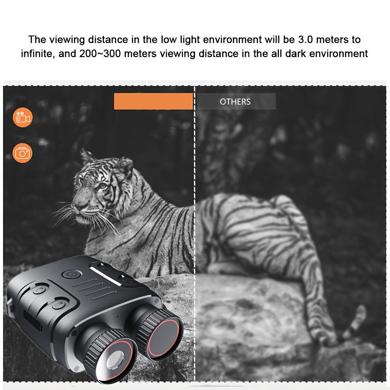 HD Infrared Night Vision Binoculars 5X Digital Zoom 6 1 Cm Screen