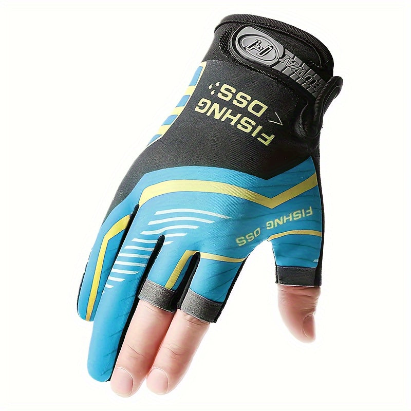 Ice Silk Fishing Gloves Anti Slip Men Women Breathable
