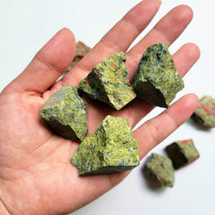 2oz 4oz Unakite Raw Stones Rocks Rough Crystals For Tumbling Bulk Gemstone