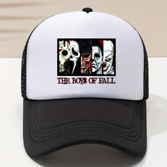 Unisex Mesh Sunshade Baseball Cap Clown Print