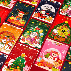 8pcs Cartoon Christmas Greeting Cards for Party Decoration