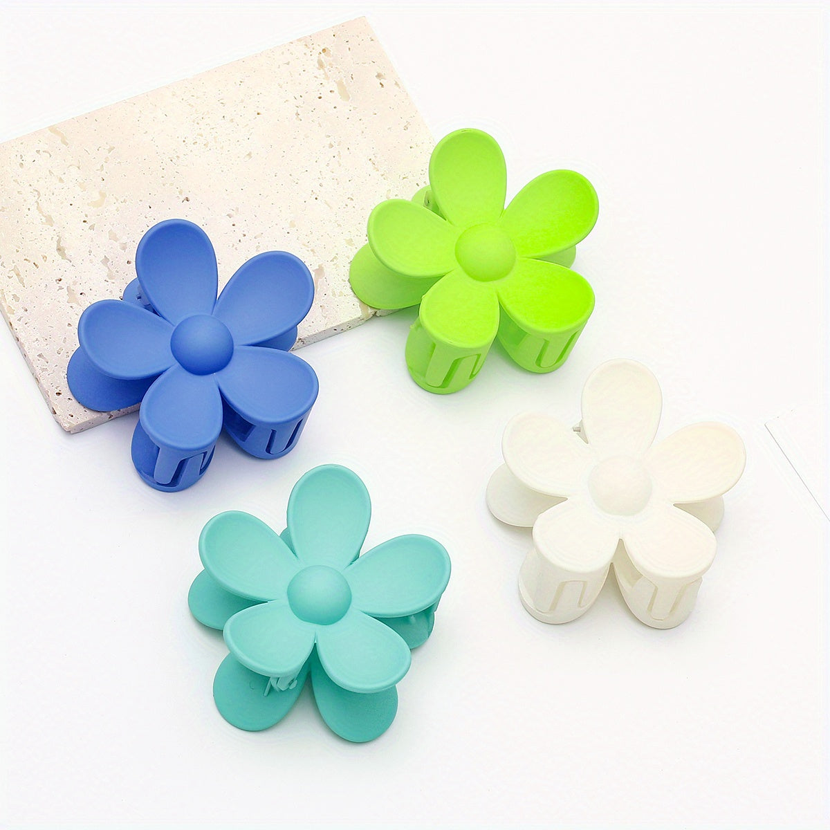 Creative Flower Hair Claw Matte Hair Claws For Ladies And Girls