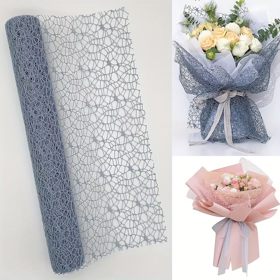 Jacquard Net Mesh Flower Bouquet Wrapping Paper - Gift Wrapping Supplies