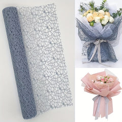 Jacquard Net Mesh Flower Bouquet Wrapping Paper - Gift Wrapping Supplies
