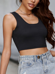 Casual Round Neck Tank Top for Women