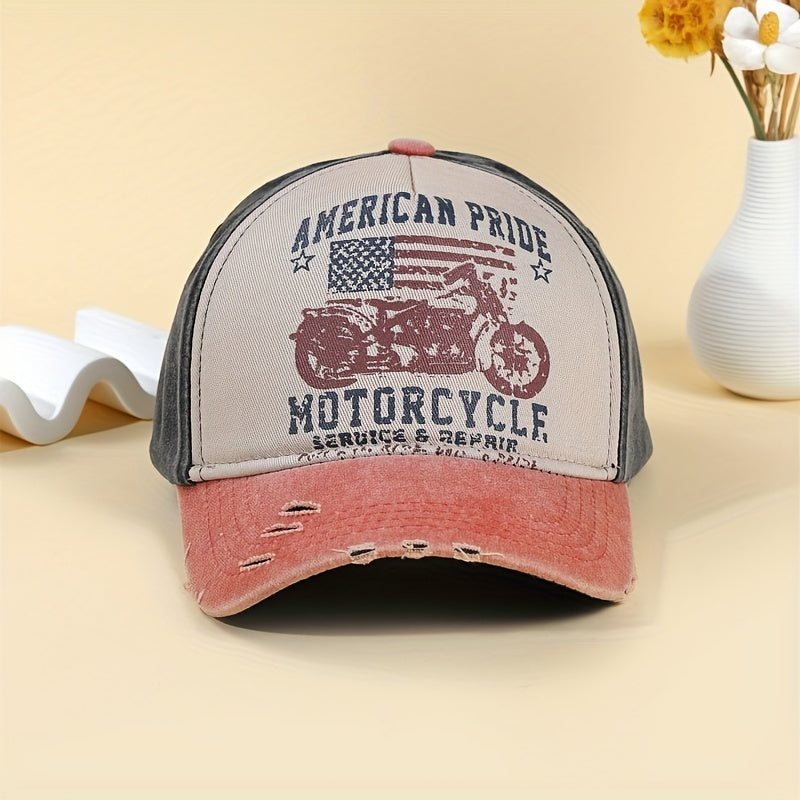 Adjustable Breathable Baseball Cap with Patch for Outdoor Sport