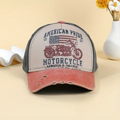 Adjustable Breathable Baseball Cap with Patch for Outdoor Sport
