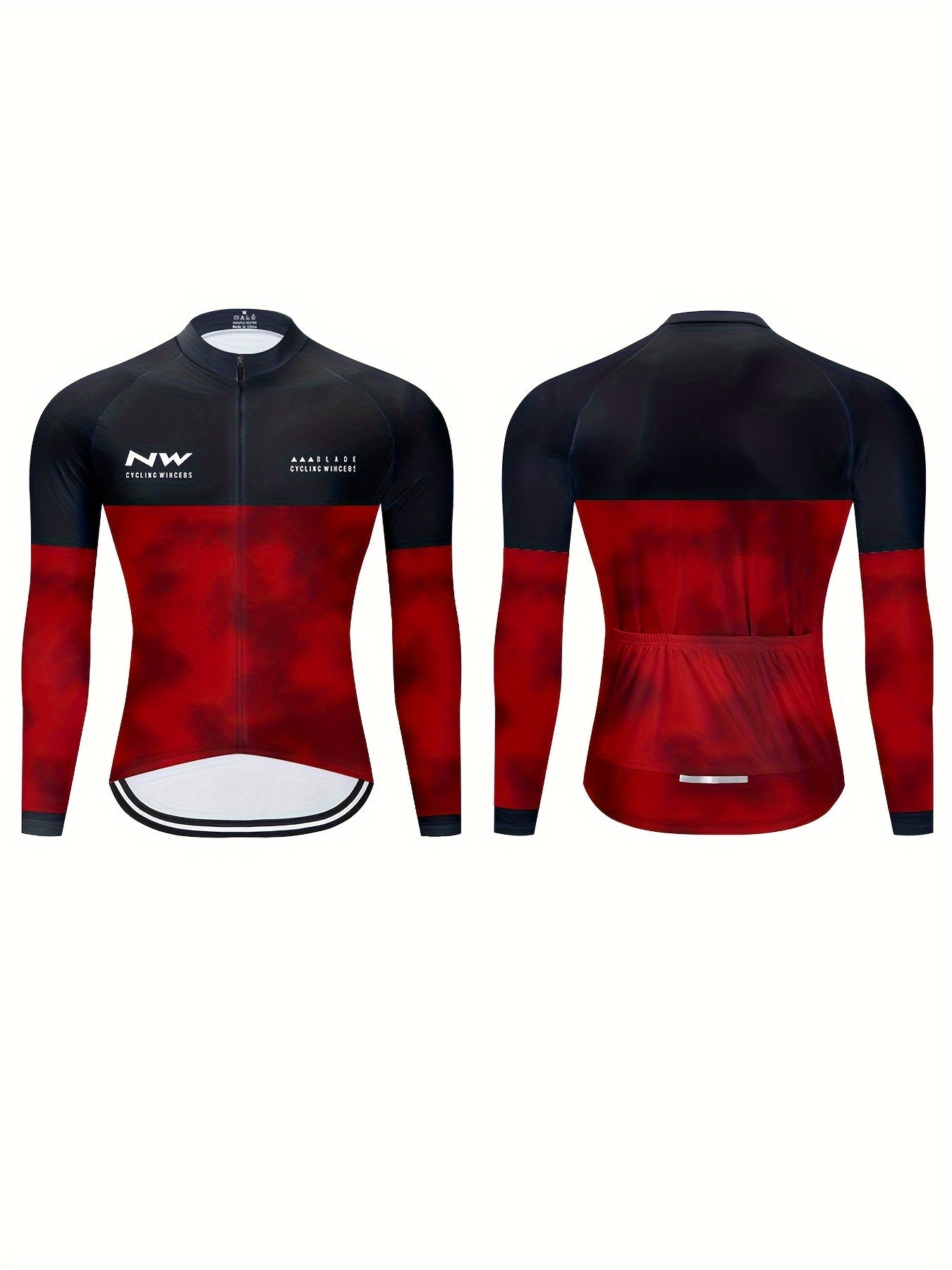 Men's Zip Up Cycling Jersey for Biking & Riding