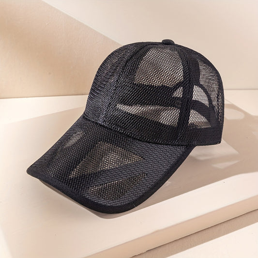 Adjustable Mesh Baseball Cap for Outdoor Sports