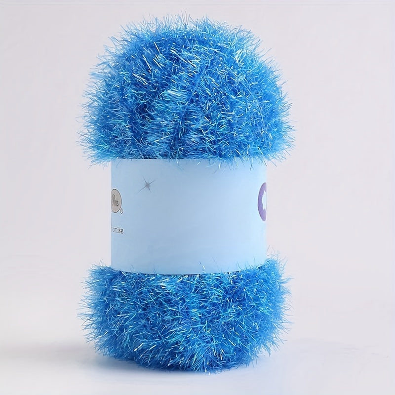 Colorful Glass Silk Wool Thread Hand-knitted Doll DIY Kit