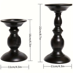 Metal Columnar Candlestick Retro Autumn Candlestick