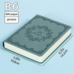 B6 Thickened Notebook 360 Pages Soft Faux Leather Journal