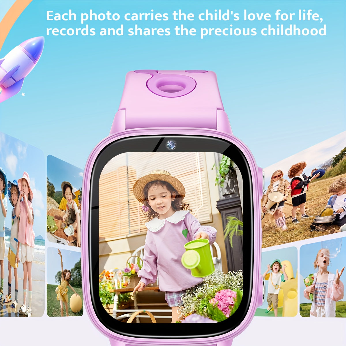 TAOPON 1 8-inch Smart Watch with Camera, Flashlight, MP3 Player, Storytelling
