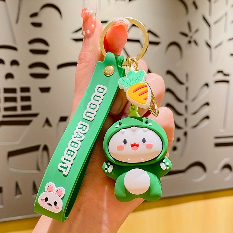 Rabbit Doll Anime Couple Keychain Pendant for Women