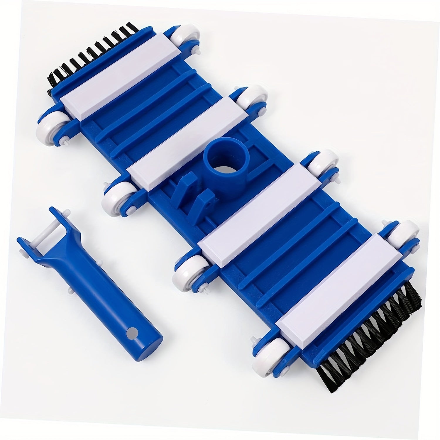 14 Inch Weighted Pool Vacuum Head w/ Side Brushes for Above/Inground Pool