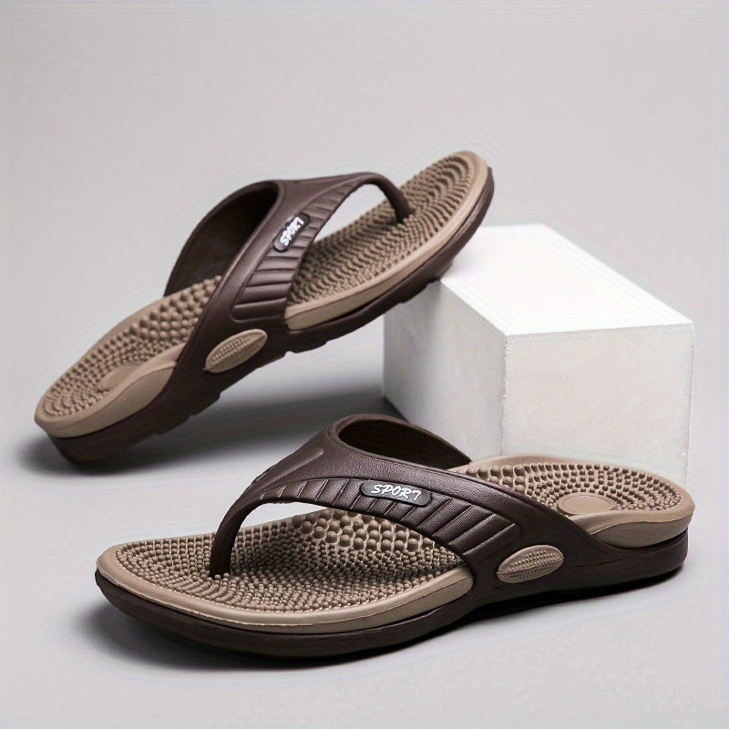 Men's Non Slip Massage Flip Flops Quick Drying Thong Sandals