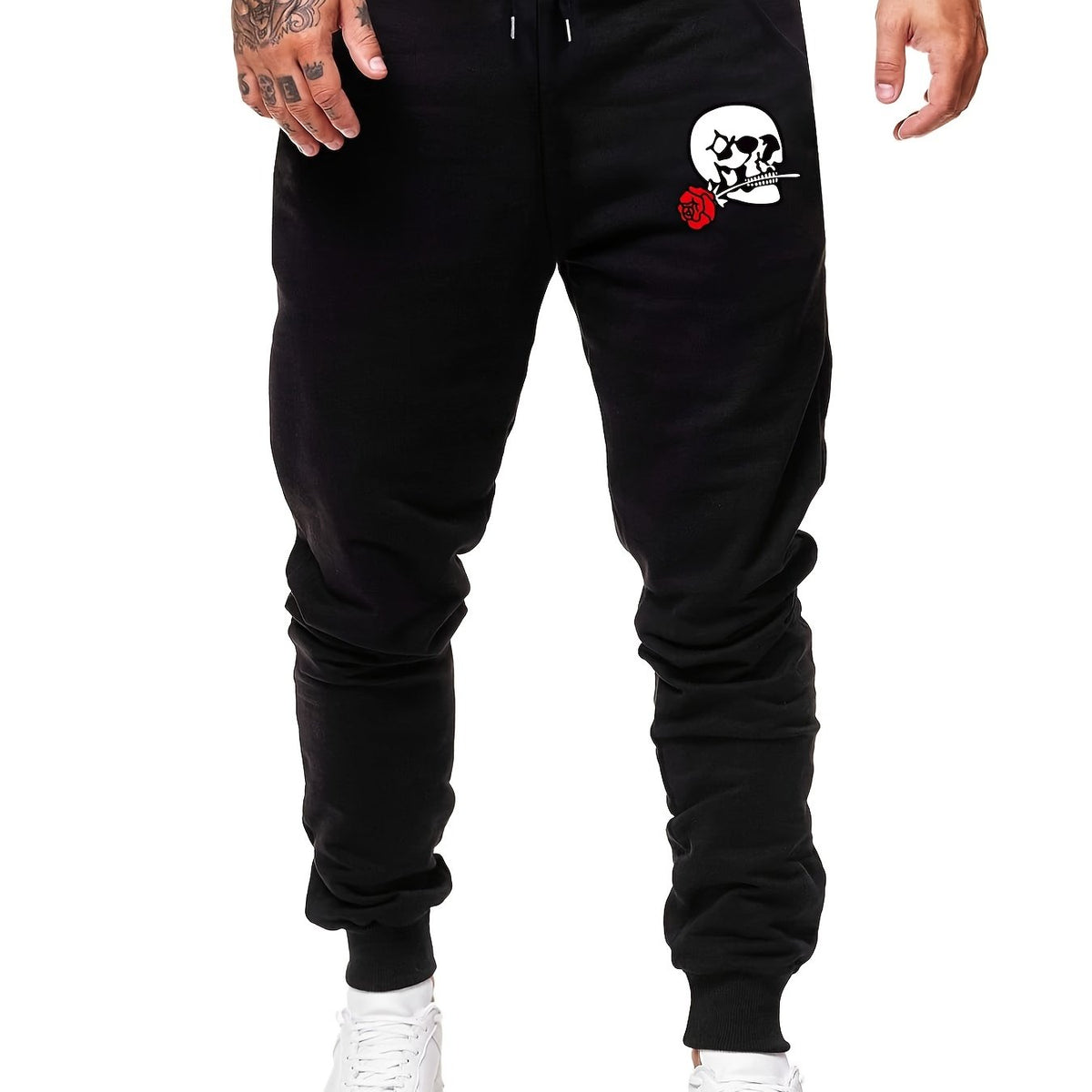 Men's Skull Graphic Sherpa Fleece Active Sweatpants