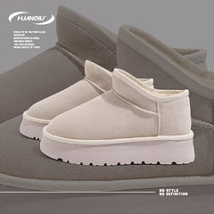 HUANQIU Women's Plush Winter Snow Boots
