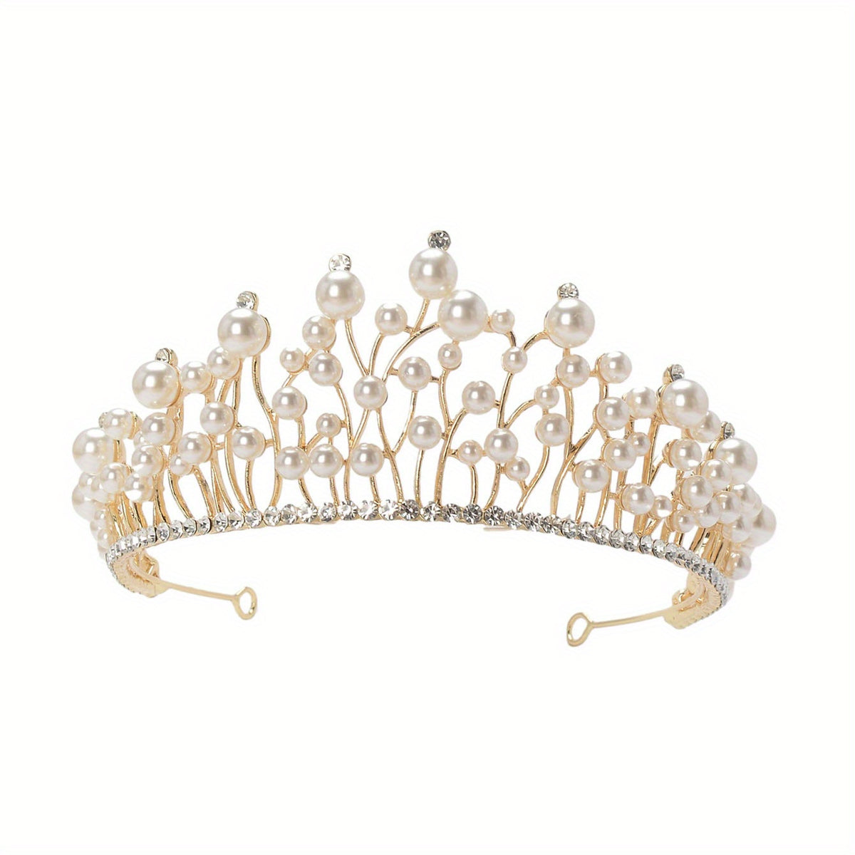 Faux Pearl Rhinestone Tiaras And Crowns Headband Crown Rhinestone Wedding Bridal