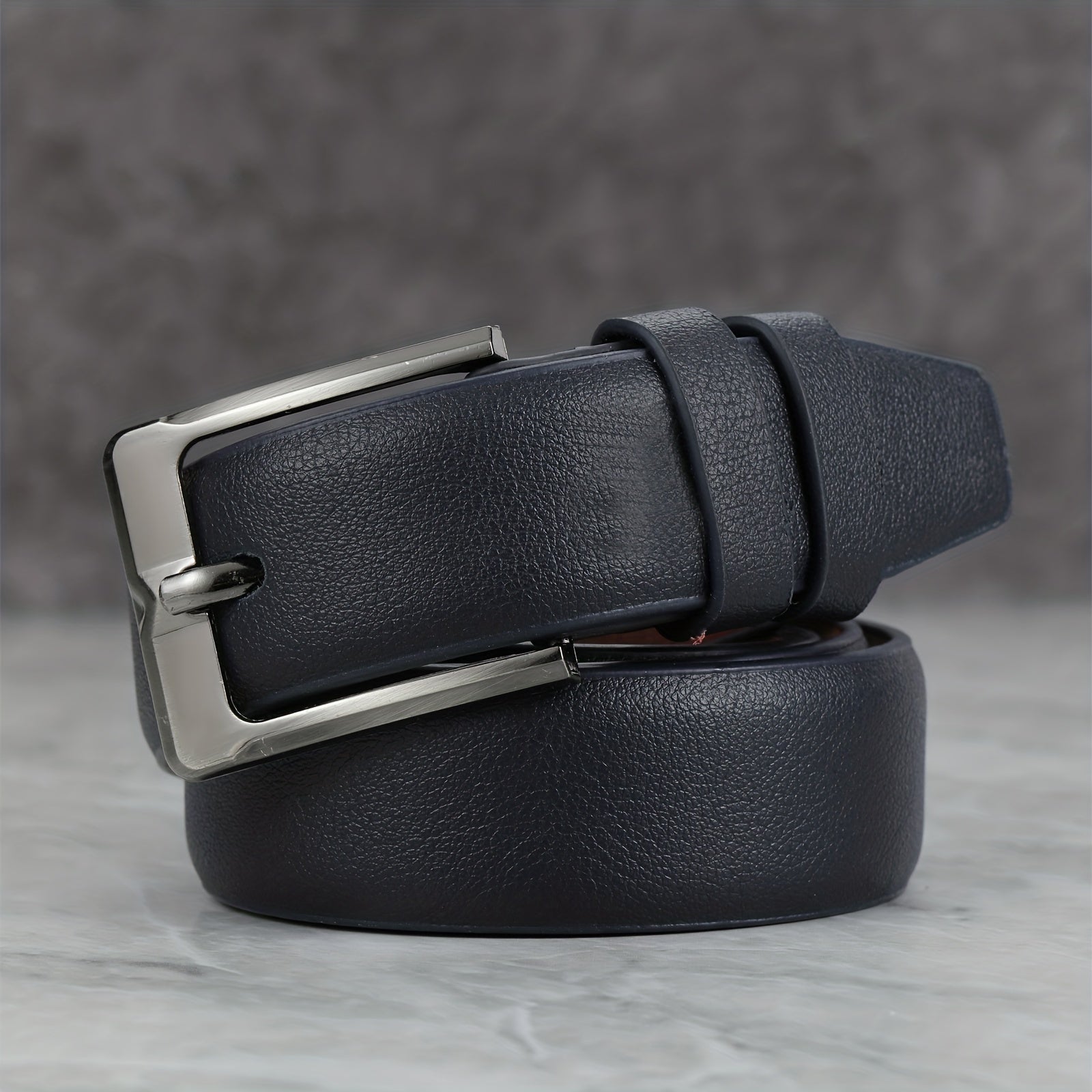 Men's Pin Buckle Belt PU Leather Casual Jeans Pants Strap