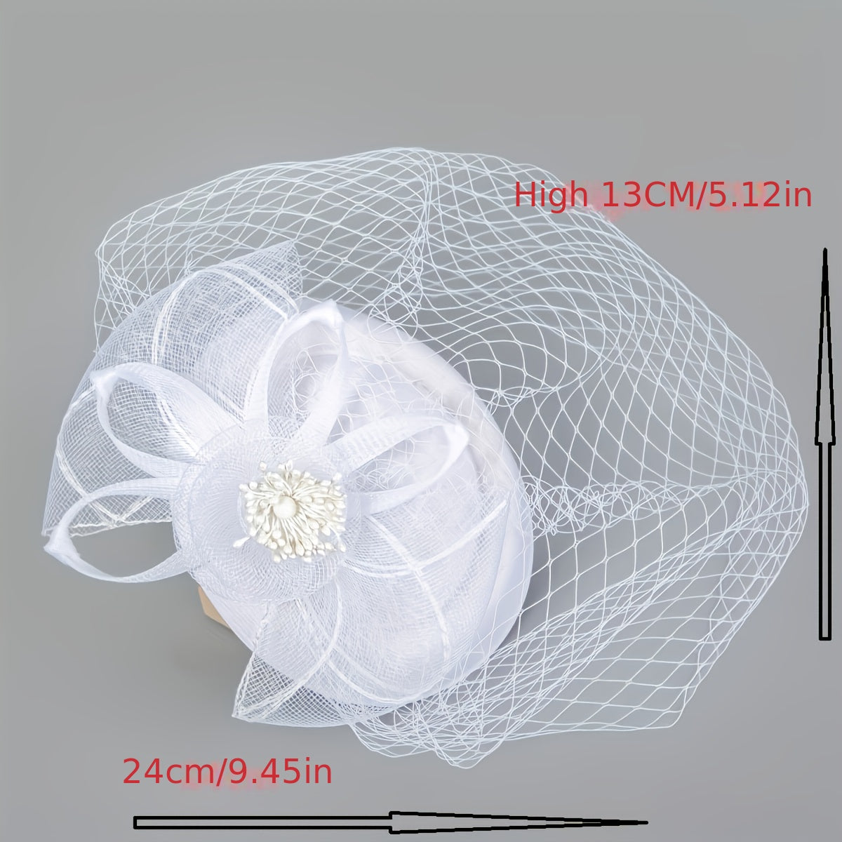 Women Flower Hair Clip Birthday Horce Racing Wedding Hat Derbyhat Church