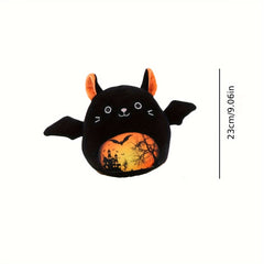 Halloween Cat Plush Toy Bat Ear Stuffed Animal Soft Plush Doll
