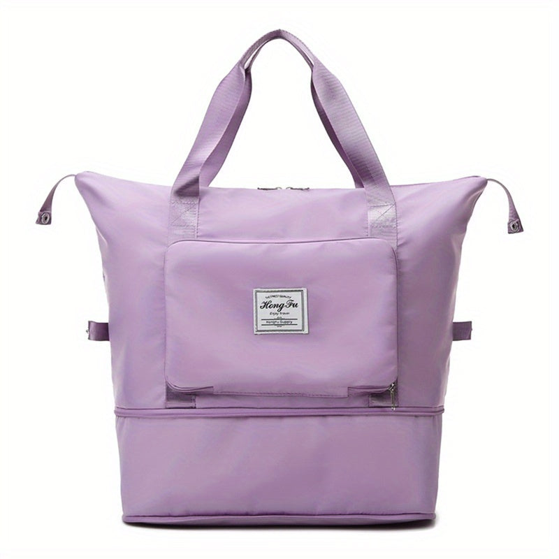 Foldable Travel Duffle Bag Portable Sports Gym Carry On Weekender Bag