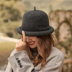 Unisex Bolivian Bowler High Shape Stitched Valentines