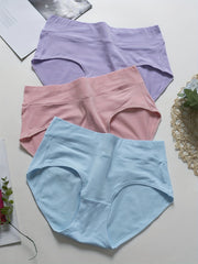 3 Pack Plus Solid High Rise Panties Set