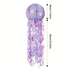 Mermaid Jellyfish Lantern Colorful DIY Paper Lantern Spring Party Decoration