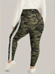 Women's Plus Camo High Rise Skinny Trousers
