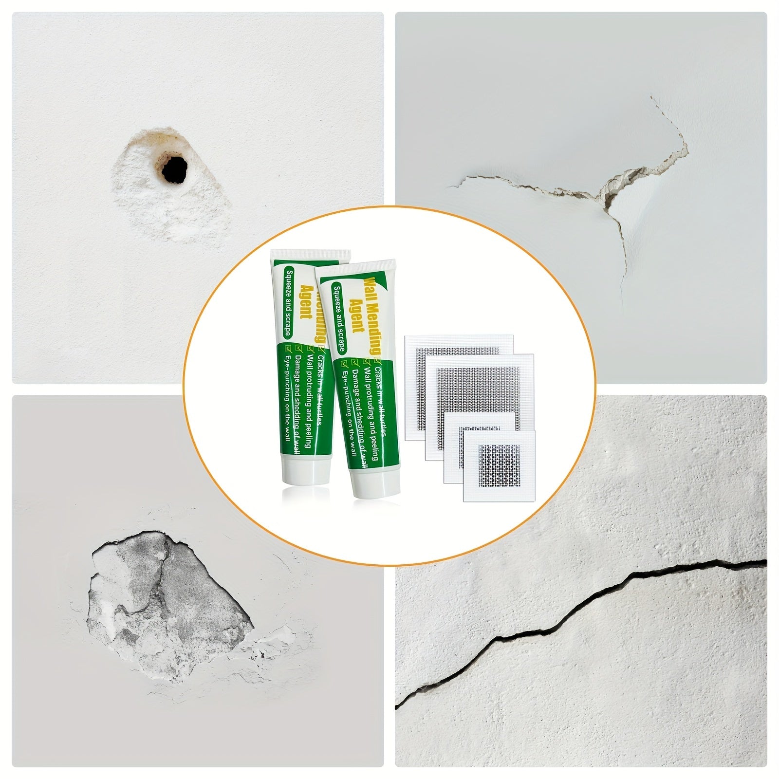 Wall Repair Agent Gypsum Board Repair Paste Scraper Sandpaper Filler
