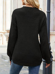 Long Sleeve Crew Neck Casual Sweater