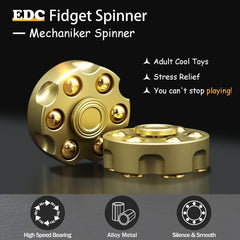 3 Colors Fun Finger Spinner Metal Alloy Relax Toy Adult Spinning Fidget Gift