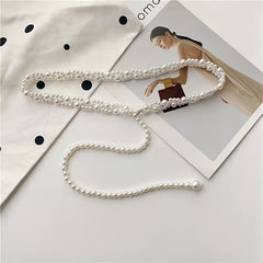 Faux Pearl Belt Waist Belt Female Dress Strap Wedding Chain Belt