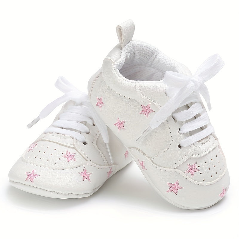Baby Girls Lightweight Non Slip Sneakers for Indoor Outdoor Walking