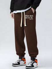 Men's Print Sweatpants Casual Drawstring Joggers With Pockets