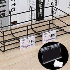 50pcs Plastic Label Clip Basket Labels Holder 50pcs Label Insert Incl