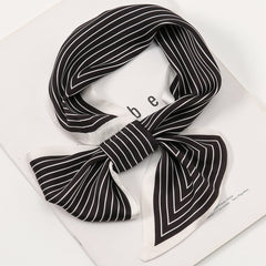 Polka Dots Print Skinny Silk Scarf Women's Neck Scarves